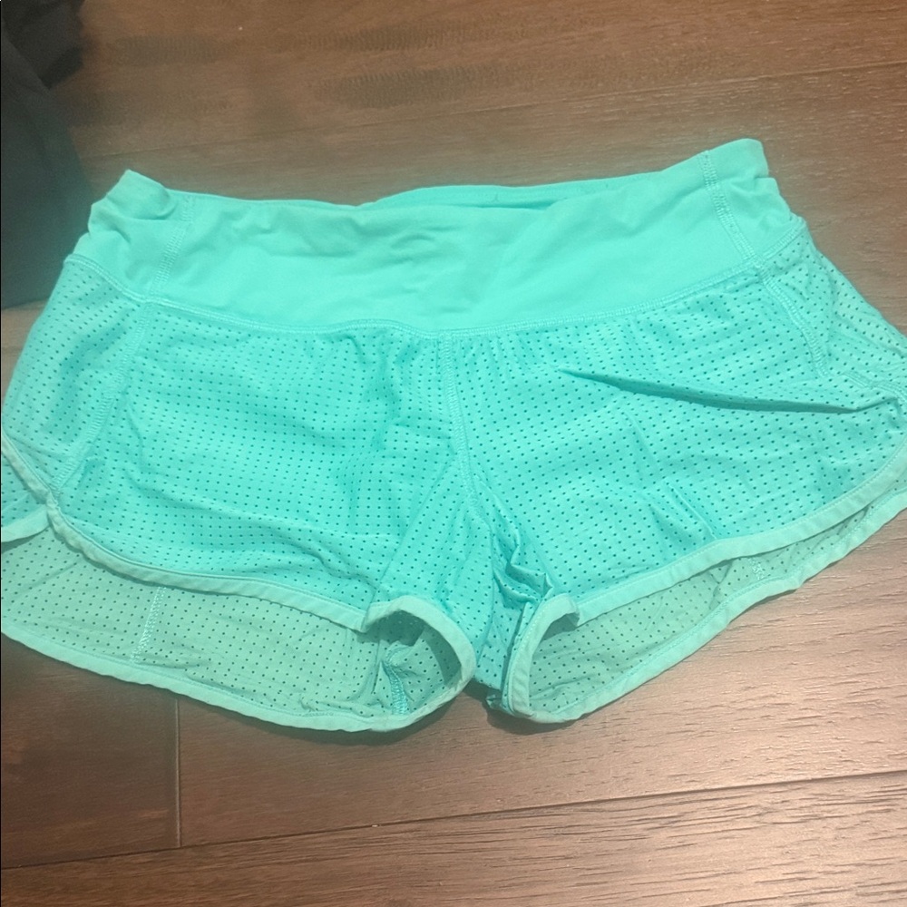 lululemon athletica Turquoise Athletic Shorts